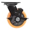 Vestil Polyurethane Swivel With Brake Caster 5 In. Diameter x 2 In. Width 726 lb Orange/Black CST-BN-5X2PUP-SWB - alternate 4